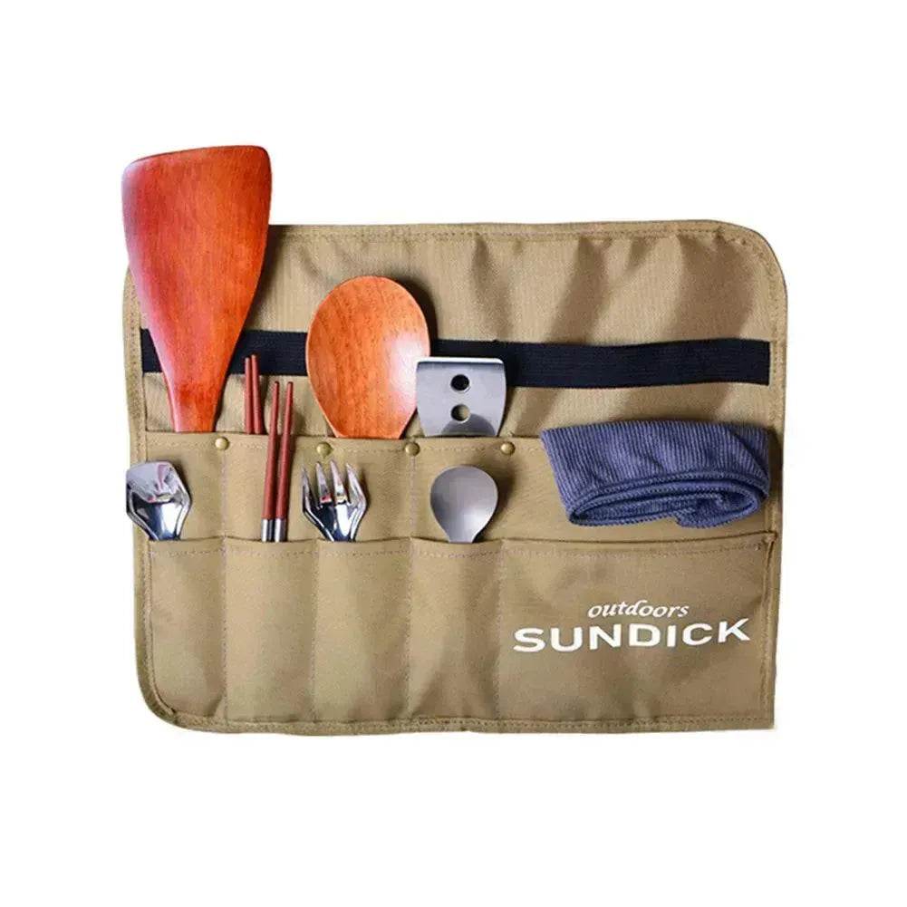 Waterproof Tableware Storage Bag Oxford Fabric Outdoor Camping BBQ Tableware Storage Bag - www.Shopthatapp.com