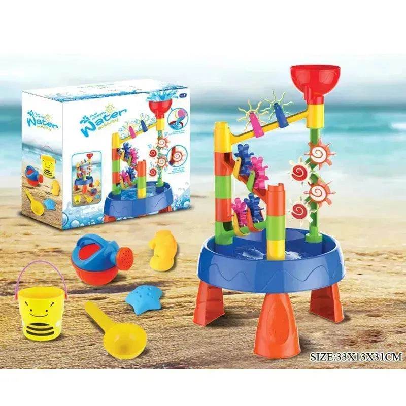 Waterwheel Funnel Beach Table Set Summer Beach Play Children's Toys - www.Shopthatapp.com