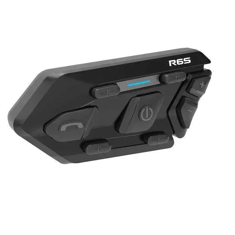 WAYXIN R6s Double Pack Intercom Motorcycle Bluetooth Headsets 1200 m up to 6 Riders with DSP & CVC Noise Reduction Waterproof Hands-Free Function Intercom Communication System - www.Shopthatapp.com