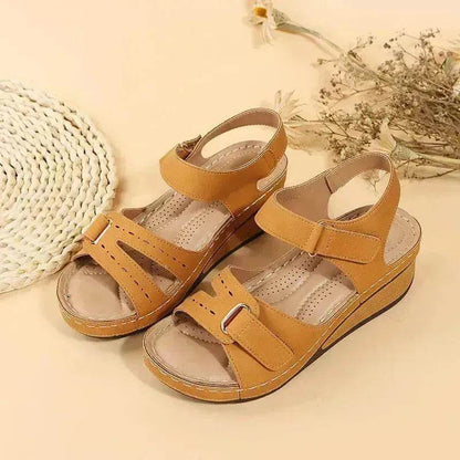 Wedge Sandals Summer Velcro Platform Shoes Women - www.Shopthatapp.com