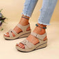 Wedge Sandals Summer Velcro Platform Shoes Women - www.Shopthatapp.com