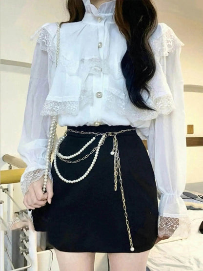 Western Style Ruffled Top For Women - www.Shopthatapp.com
