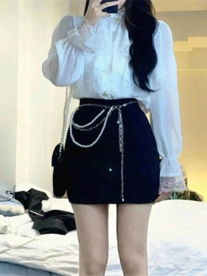 Western Style Ruffled Top For Women - www.Shopthatapp.com