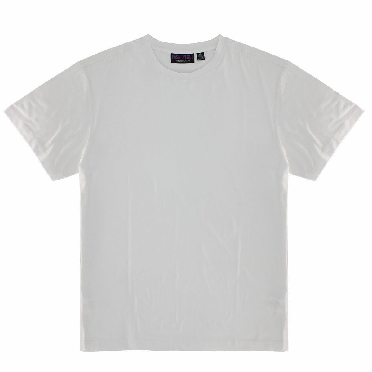 White Better Basics Ultra-Soft Crewneck Short Sleeve T-Shirt by Fashion Hub - www.Shopthatapp.com