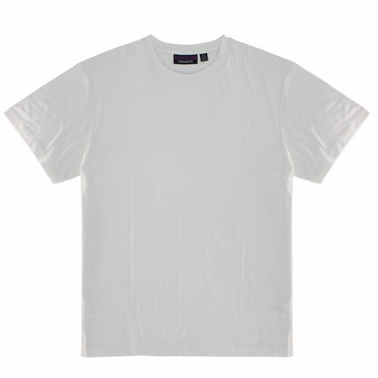 White Better Basics Ultra - Soft Crewneck Short Sleeve T-Shirt by Fashion Hub - www.Shopthatapp.com