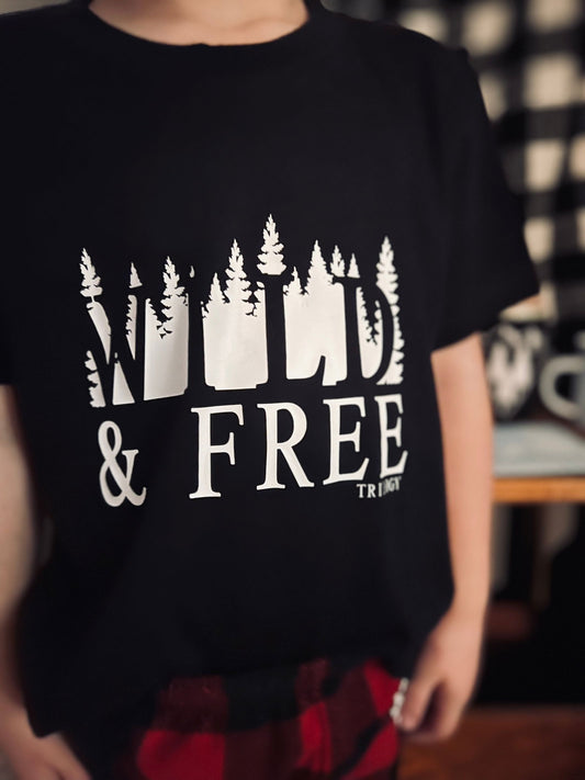 RusticGirls.Trilogy Wild and Free Kids T-Shirt - Www.Shopthatapp.com