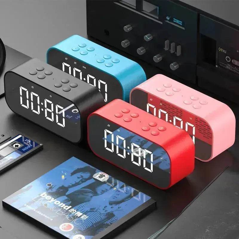 Wireless bluetooth speakers with LED display Clock - www.Shopthatapp.com
