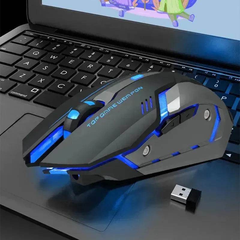 Wireless Charging Silent Gaming Mouse Machinery - www.Shopthatapp.com