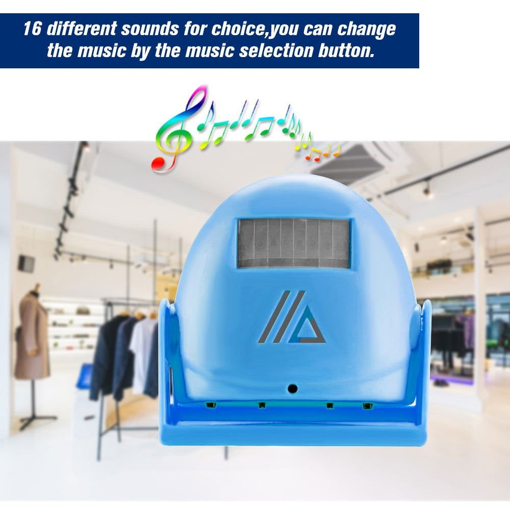 Wireless Door Bell Shop Guest Welcome Device Infrared Motion Sensor Home Anti-theft Alarm,Yellow - www.Shopthatapp.com