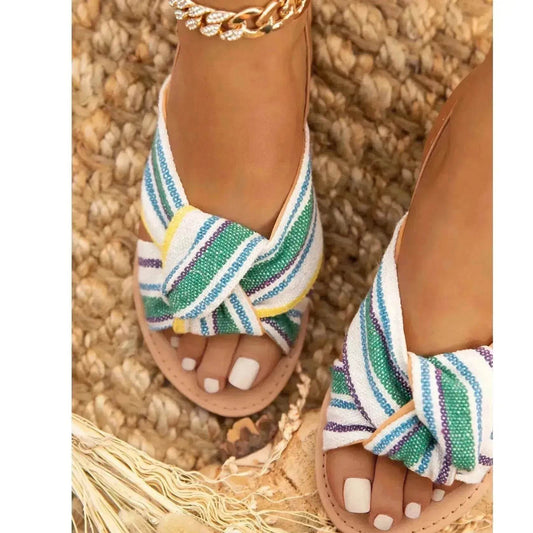 Women Flat Sandals Women Shoes Beach Slippers - www.Shopthatapp.com