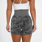 Women's Camo Jacquard Seamless Gym Shorts - www.Shopthatapp.com