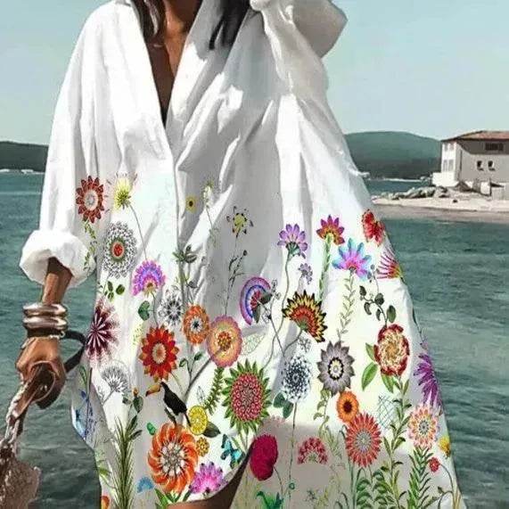 Women's Casual 3D Printing Long Shirt - www.Shopthatapp.com