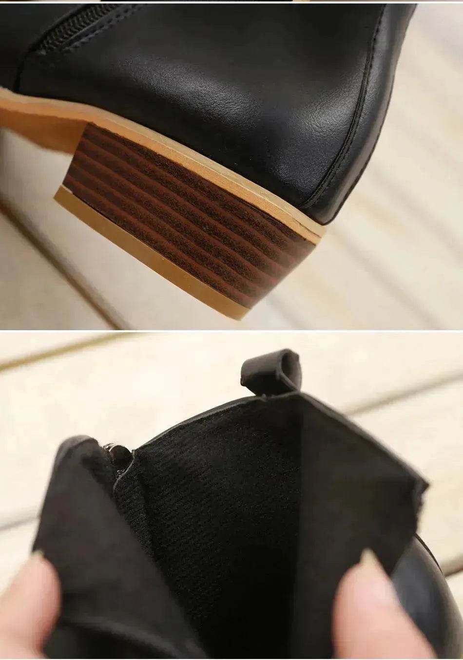 Women's Casual Shoes With Thick Heels Boot Shoes for Women - www.Shopthatapp.com