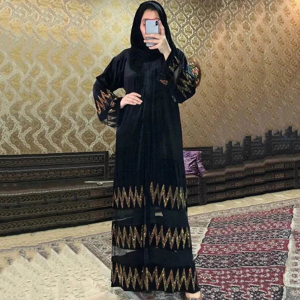 Women's clothing Arab  black robe - www.Shopthatapp.com