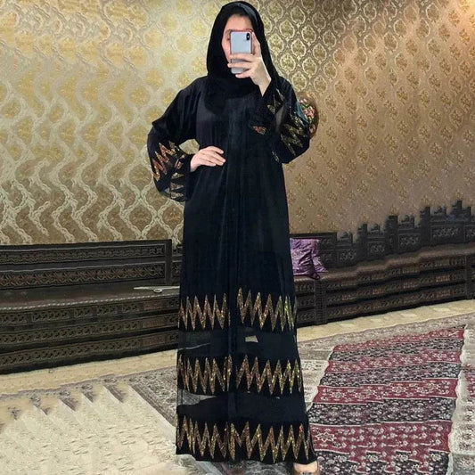 Women's clothing Arab  black robe - www.Shopthatapp.com