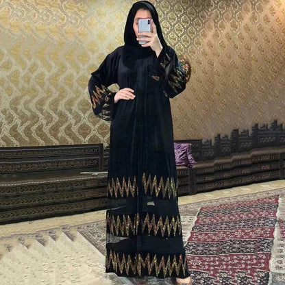 Women's clothing Arab  black robe - www.Shopthatapp.com
