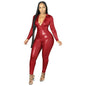 Women's Deep V Bronzing Jumpsuit - www.Shopthatapp.com