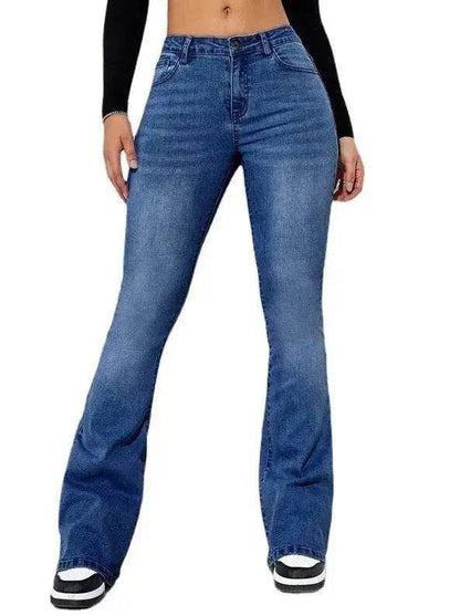 Women's Fashion Casual High Waist Slim-fit Stretch Jeans Pant Trousers - www.Shopthatapp.com