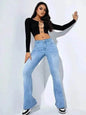 Women's Fashion Casual High Waist Slim-fit Stretch Jeans Pant Trousers - www.Shopthatapp.com
