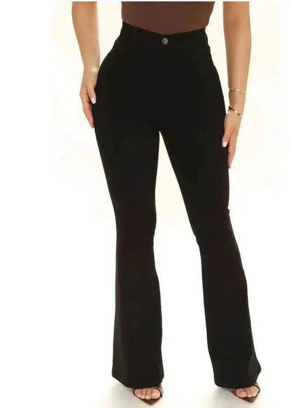 Women's Fashion Casual High Waist Slim-fit Stretch Jeans Pant Trousers - www.Shopthatapp.com