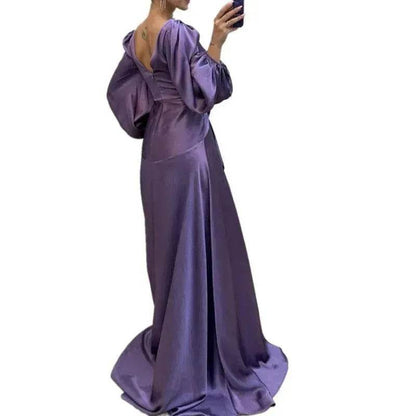 Women's Fashion Dress Solid Color - www.Shopthatapp.com