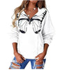 Women's Fashion Patchwork Print Hooded Loose Sweatshirt - www.Shopthatapp.com