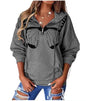 Women's Fashion Patchwork Print Hooded Loose Sweatshirt - www.Shopthatapp.com