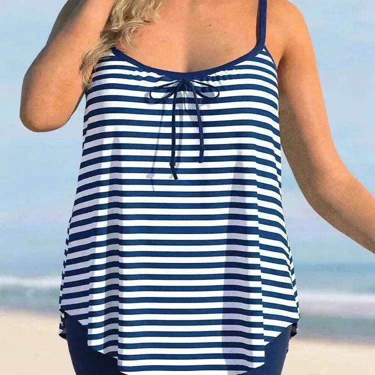 Women's Fashion Solid Color Loose Beach Casual Swimming Suit - www.Shopthatapp.com