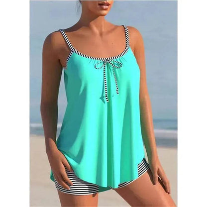 Women's Fashion Solid Color Loose Beach Casual Swimming Suit - www.Shopthatapp.com