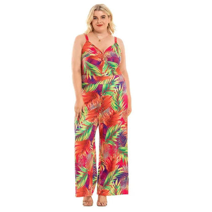 Women's Fashion Suspenders Wide Leg Jumpsuit - www.Shopthatapp.com
