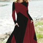 Women's Fashion Vintage Style Long Sleeve Maxi Dress - www.Shopthatapp.com
