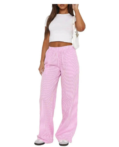 Women's Fashionable Loose High Waist Trousers - www.Shopthatapp.com