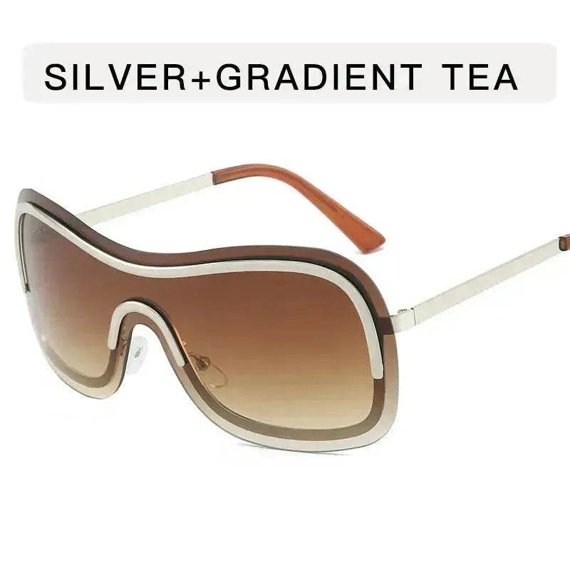 Women's Fashionable Metal Street Shot Sunglasses - www.Shopthatapp.com