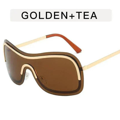 Women's Fashionable Metal Street Shot Sunglasses - www.Shopthatapp.com