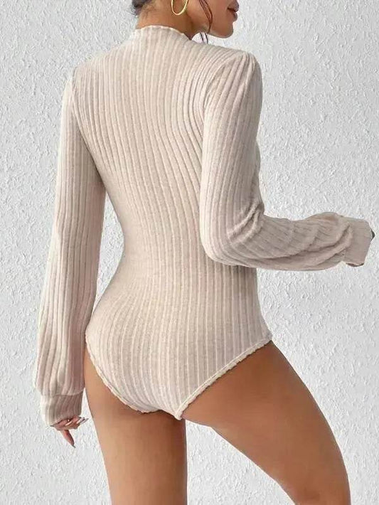 Women's French-style Long-sleeved Knitted Jumpsuit Top - www.Shopthatapp.com