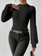 Women's French-style Long-sleeved Knitted Jumpsuit Top - www.Shopthatapp.com