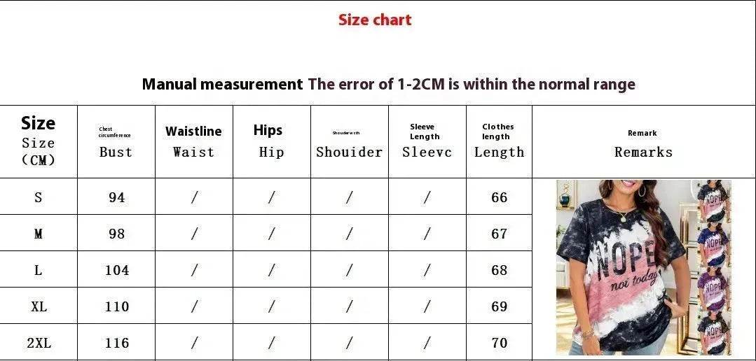 Women's Letter Printed Loose T-shirt - www.Shopthatapp.com