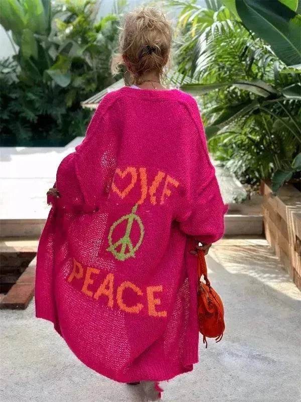 Women's Off Jacquard Casual Cardigan Sweater - www.Shopthatapp.com