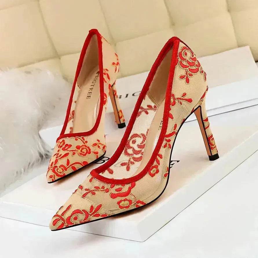 Women's shoes European style fashion high heels - www.Shopthatapp.com