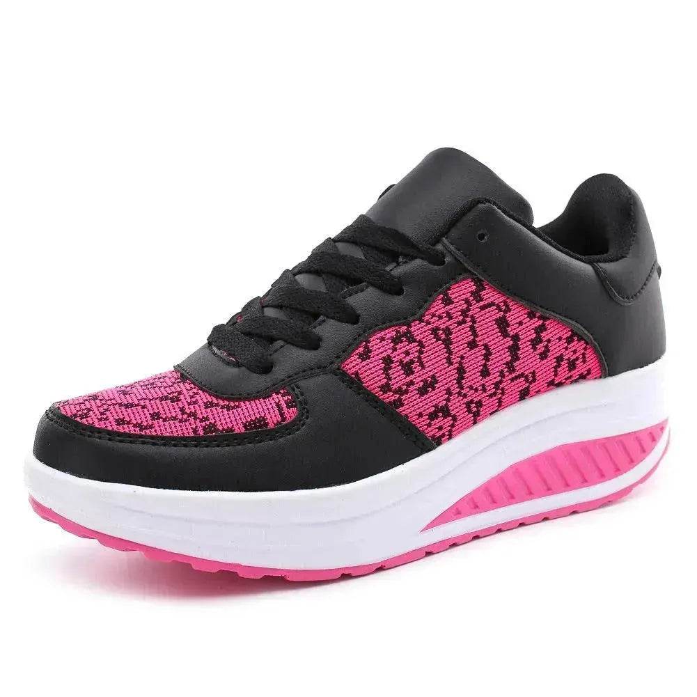 Women's Shoes, Flying Woven Leather Shoes, Sports Platform Shoes, Student Platform Shoes - www.Shopthatapp.com