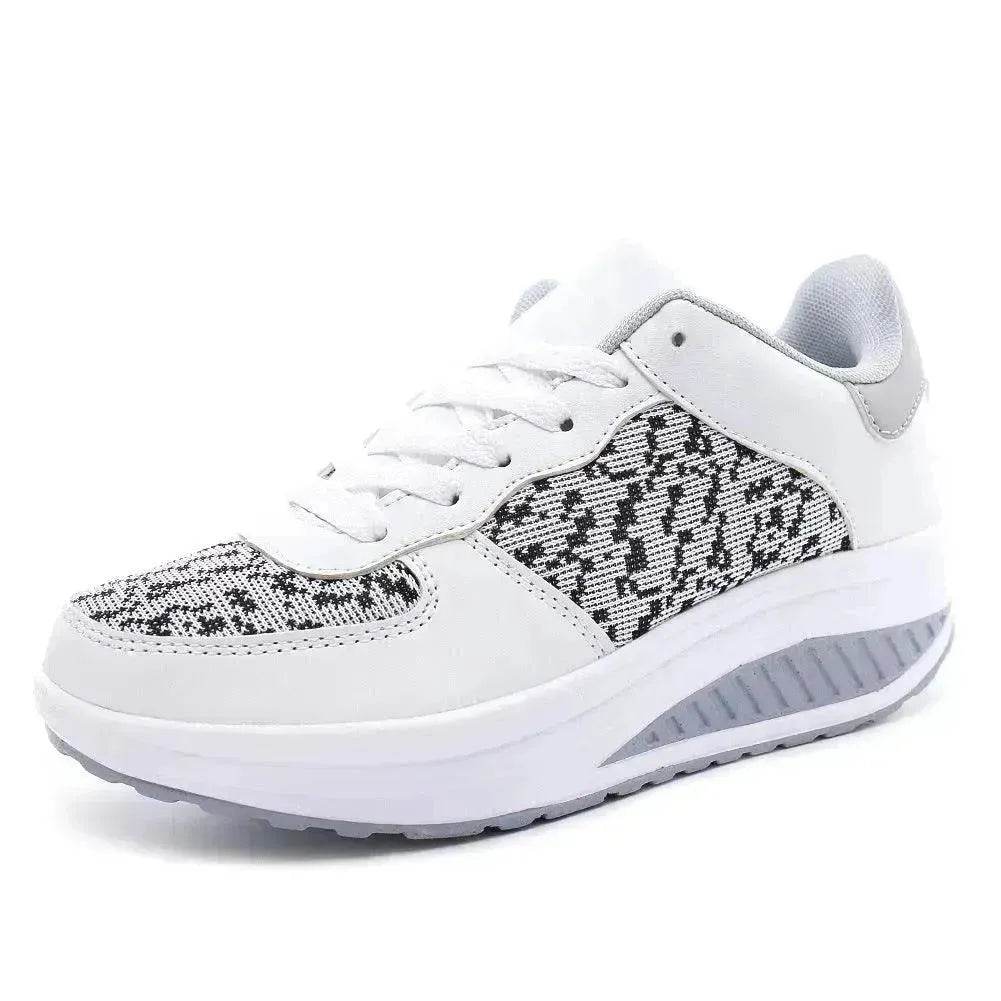 Women's Shoes, Flying Woven Leather Shoes, Sports Platform Shoes, Student Platform Shoes - www.Shopthatapp.com