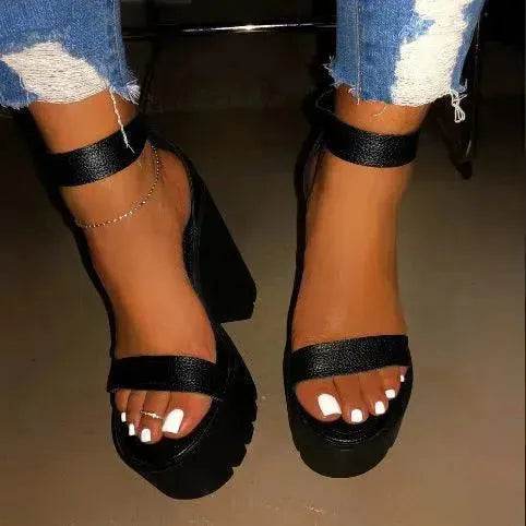 Women's Shoes Summer - High Heels Fashion Large Size Sandals - www.Shopthatapp.com