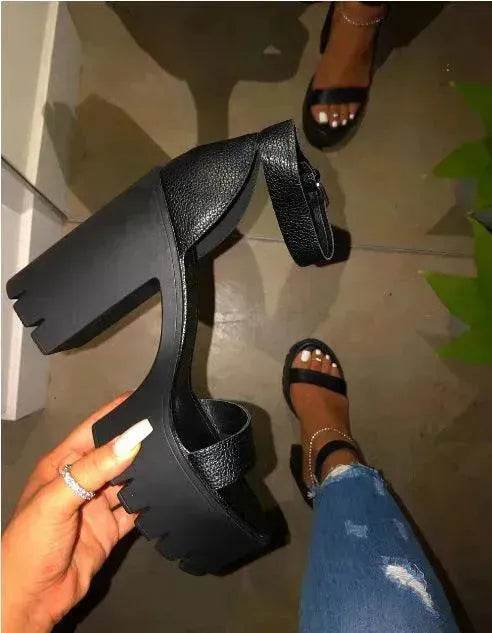 Women's Shoes Summer - High Heels Fashion Large Size Sandals - www.Shopthatapp.com