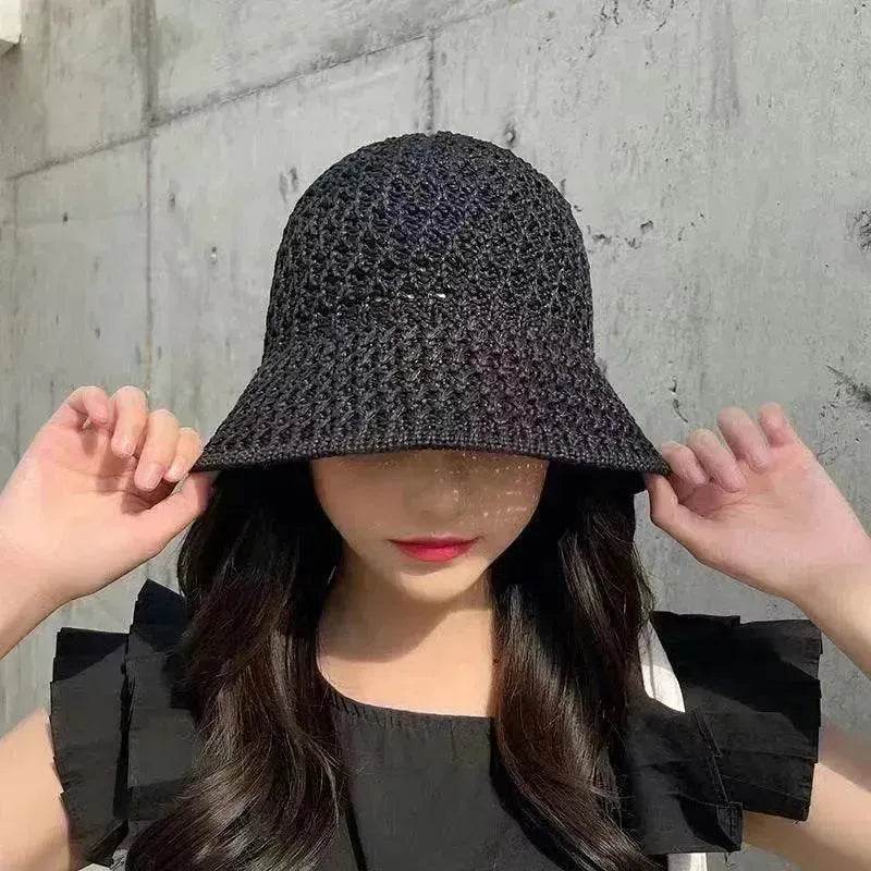 Women's Spring And Summer Hollow Sun Protection Hat - www.Shopthatapp.com