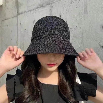Women's Spring And Summer Hollow Sun Protection Hat - www.Shopthatapp.com