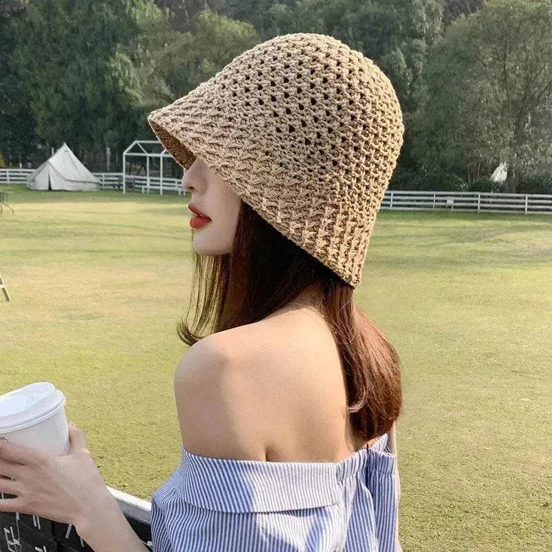 Women's Spring And Summer Hollow Sun Protection Hat - www.Shopthatapp.com