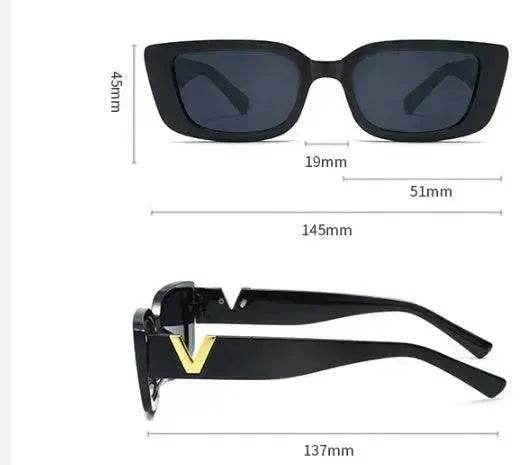 Women's Square Hip Hop Jelly Sunglasses - www.Shopthatapp.com