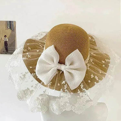 Women's Summer Bowknot Sun Hat - www.Shopthatapp.com