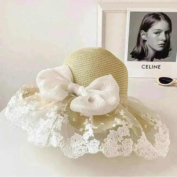 Women's Summer Bowknot Sun Hat - www.Shopthatapp.com