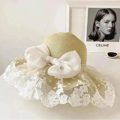 Women's Summer Bowknot Sun Hat - www.Shopthatapp.com